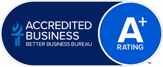 BBB Accredited Business, A+ rating